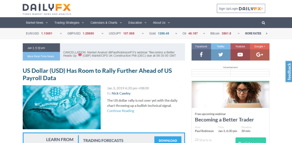 Screenshot 2019 01 03 Forex Trading News Analysis 1024x504 - Top 10 Forex Trading Sites To Follow For Beginners